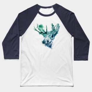 Roaring Deer Baseball T-Shirt